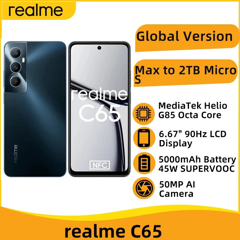 Realme ۷ι  Ʈ, NFC Ÿھ 6.67 ġ, LCD ÷, 50MP AI ī޶, 5000mAh ͸, 45W SUPERVOOC, C65 Helio G85
